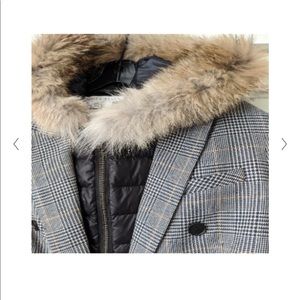 Veronica Beard Fur Hoodie Dicky